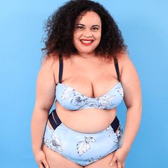 CafeMom tried 6 different plus-size swimsuits under $30 to find the absolute best! Click through for our review of this $26 two-piece swimsuit from Rainbow. #plussize #summerstyle #swimwear Two Piece