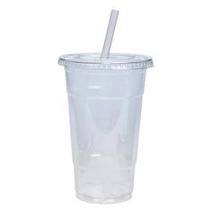 16oz Plastic Clear PET Cups With Flat Lid & Straw, for All Kinds of Beverages Smoothie Cups VeZee Wavy Wall, Outdoor Plates, Outdoor Drinkware, Outdoor Dinnerware, Clear Cups, Smoothie Cup, Frozen Cocktails, Disposable Cups, Milkshakes