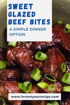 Simple and Sweet Beef Bites! A fast and easy sweet treat for dinner. Ready in just 15 minutes and will surely not disappoint. beef bites recipes easy | simple beef recipes for dinner Beef Bites Recipes, Simple Beef Recipes, Beef For Dinner, Easy Beef Recipes, Beef Bites, Bites Recipes, Family Friendly Dinners, Recipes For Dinner, Sirloin Steaks