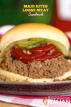 a close up of a sandwich on a plate