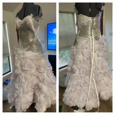 Reposhing This Item I Purchased From @Steamchic. Loved It, But Ready To Rotate For Something New. Questions? Leave A Comment Below! Cosplay Dress, White Silver, Something New, White Vintage, Vintage Dresses, Vintage Ladies, Colorful Dresses, Wedding Dresses, Womens Dresses