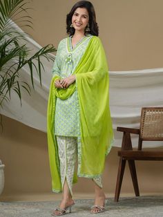 Party Wear, Summer Green, White and Off White color Cotton fabric Salwar Kameez : 1889464 Cotton Salwar Kameez With Sheer Dupatta For Navratri, Cotton Sets With Sheer Dupatta For Festivals, Green Cotton Sets With Zari Work, Cotton Set With Sheer Dupatta For Eid, Cotton Sets With Sheer Dupatta For Navratri, Green Salwar Kameez With Printed Motifs, Pista Green Chanderi Palazzo Set With Printed Motifs, Pista Green Palazzo Set With Printed Motifs, Multicolor Unstitched Suit With Sheer Dupatta