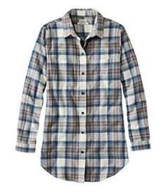 #LLBean: Women's Scotch Plaid Flannel Shirt, Tunic Flannel Tunic, Plaid Shirt Women, Check Shirts, Womens Flannel Shirt, Scottish Plaid, Plaid Tunic, Flannel Women, Scottish Tartans, Kids Outerwear