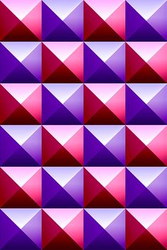 Vector seamless pattern with pink and purple pyramidal ornament. Plastic Cubes, Pink Purple Background, Triangle Aesthetic, Ornament Wallpaper, Geometry Wallpaper, Pixel Art Wallpaper, Graphics Wallpaper, Kente Pattern, Colorful Animal Paintings