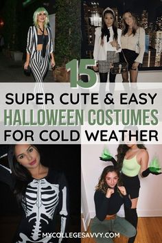 Costume Ideas For Cold Weather, Cold Weather Costumes, Low Budget Halloween Costumes, Costumes For Cold Weather, Budget Halloween Costumes, Halloween Costumes For Cold Weather, Warm Costume Ideas, Cutest Halloween Costumes, Cute Easy Halloween Costumes