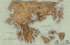 an old world map is shown in this image