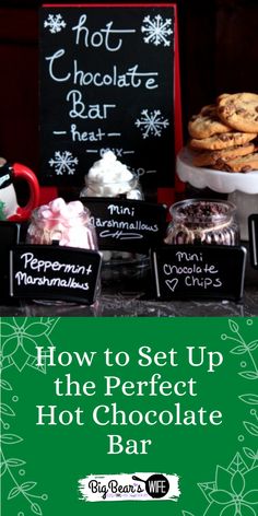 how to set up the perfect hot chocolate bar