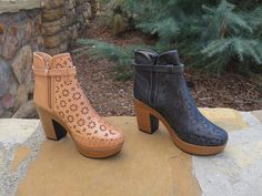 Western Booties With Stacked Heel And Round Toe, Casual Moto Boots With Stacked High Heel, Casual Moto Boots With Stacked Heel For Spring, Festival Platform Boots With Round Toe, Casual High Ankle Moto Boots With Stacked Heel, Casual Ankle-high Festival Boots, Casual Ankle-high Boots For Festivals, Casual Boots With Stacked Heel And Round Toe, Boots Mexican