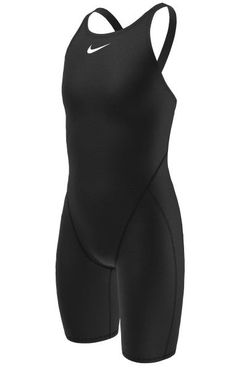 the nike women's one - piece swimsuit is shown in black and white