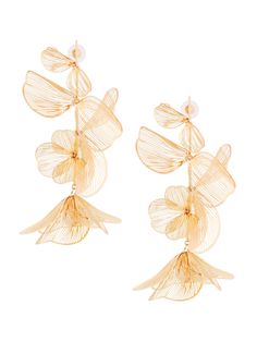 PRICES MAY VARY. Make a statement in these stunning floral shaped earrings featuring a dangling design for truly stand-out style Features: Flower dangle style, 4.3" length, high quality zinc alloy, push-back closure, available in gold or metallic color finished Perfect touch for daily casual look or also can be worn for formal event or evening party, choice is yours Our motto is Confidence - if you have it, you can make anything look good. For that, we are here to bring you lots of happiness, co Wedding Guest Jewelry Accessories, Classic Wedding Jewelry, Cool Gifts For Her, Statement Gold Earrings, Rose Gold Statement Earrings, Women In Their 20s, Spring Wedding Guest, Flower Bunch, Gold Wedding Jewelry