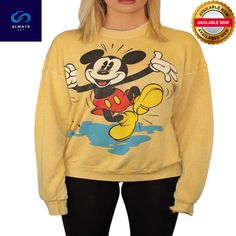 Vintage Mickey Mouse Sweatshirt Mickey x Alwaysky. This versatile shirt can help you seem more put together. tastefully created and engineered for optimal comfort. Choose from a range of colors and sizes to suit your own preference. #mickey mouse #Shirt #Alwaysky Fall Sweatshirt Outfit, Mickey Mouse Shirt, Disney 2024, Mickey Mouse Sweatshirt, Vintage Mickey Mouse, Vintage Mickey, Fall Sweatshirt, Sweatshirt Designs, Favorite Jeans