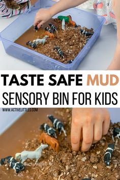 a kid is playing with some toys in the dirt and sand that they are made out of