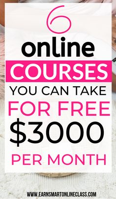 a bed with the text online courses you can take for free $ 300 per month