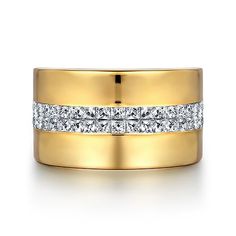 Luxury Diamond Promise Ring With Thick Band, Luxury Thick Band Diamond Promise Ring, Luxury Thick Band Ring With Vvs Clarity, Luxury Thick Band Promise Ring, Gold Diamond Ring With Brilliant Cut And Thick Band, Yellow Gold Thick Band Ring With Brilliant Cut, Luxury Diamond Ring With Thick Band As Gift, Modern Gold Wide Band Ring With Brilliant Cut, Luxury Gold Wide Band Promise Ring