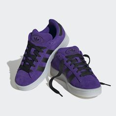 adidas Campus 00s Shoes - Purple | Kids' Lifestyle | adidas Originals Y2k Branding, Juniors Shoes, Campus 00s Shoes, 00s Shoes, Adidas Campus Shoes, Campus 00, Adidas Campus 80s, 80s Shoes, Sneakers Purple