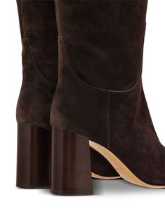 Find SALVATORE FERRAGAMO Hug Buckle Below-the-knee Boots on Editorialist. coffee brown calf suede hug buckle detail panelled design pointed toe high block heel leather sole below-knee length Below The Knee Boots, Coffee Brown, Panel Design, Brown Boots, Salvatore Ferragamo, Knee Boots, Block Heels, Knee Length, Top Brands