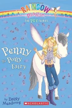 the book cover for penny the pony fairy