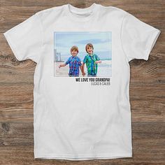 Personalize with any photo and 2 lines of text  Instead of wearing his heart on his sleeve, he can wear his heart(s) on his shirt with our Photo For Him Personalized Men's Shirts! Stepdad Gifts, New Dad Gifts, Personalization Mall, Step Dad Gifts, Dad Gifts, Gifts For New Dads, Color Photo, New Dads, Men's Shirts