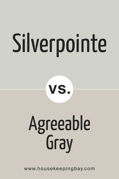 Silverpointe SW 7653 vs Agreeable Gray by Sherwin-Williams Sw Agreeable Gray, Paint Colors