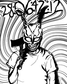 Donnie Darko illustration Donnie Darko Movie, Donnie Darko, Career, Humanoid Sketch