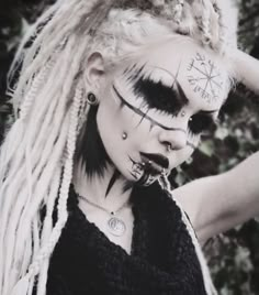 Drag Make-up, Viking Women, Halloween Makeup Scary, Gothic Makeup, Goth Makeup