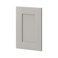 an image of a white frame for a wall mounted light switch on a white background