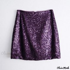 Olivia Mark - High-waisted sequin mini skirt with a bodycon fit Fitted Maxi Skirt, Glitter Shorts, Sequin Mini Skirt, Bodycon Midi Skirt, Lace Pencil Skirt, Skirt Trends, Sequin Mini Skirts, Sequin Shorts, Printed Midi Skirt