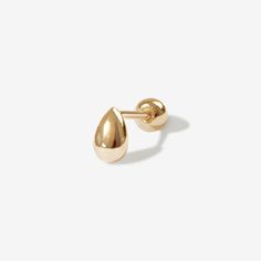 Gold Jack Drip Piercing | Fine Jewelry | Adornmonde Single Piercing, Sleek Chic, Go With The Flow, Single Earring, Conch, Minimal Design, Online Jewelry, Click Here, Solid Gold