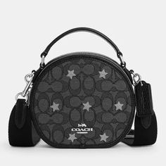 Coach, Leather, Zip Closure, Small Size, Smoke Black Multi Color Black Top Handle Shoulder Bag With Embroidered Logo, Black Shoulder Bag With Top Handle And Embroidered Logo, Jelly Shoes, Walker Boots, Coach Leather, Small Crossbody Bag, Small Crossbody, Key Card Holder, Rain And Snow Boots