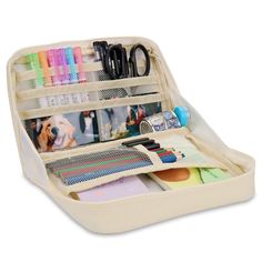 PRICES MAY VARY. This pen case has a large opening design of 90 °, which is easy to take out items. The appearance is made of high-quality canvas material, which is durable. Stationary Pencil Case, Merry Chrysler, Pencil Case Organizer, Art Shopping, Pencil Organizer, Cute Pencil Case, Small Journal, Opening Design, Best Travel Accessories