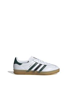 Adidas Gazelle White, Gazelle Shoes, Green Core, Adidas Gazelle Indoor, Green Adidas, Indoor Shoes, Karen Walker, Cloud White, Call Backs