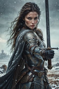 Female Armor, Female Warriors, Heroic Fantasy, Female Knight, Warrior Women, Warrior Girl, Fantasy Book, Digital Poster, Warrior Princess