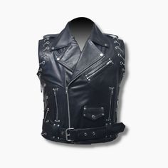 Motorcycle Leather Vest, Leather Vests, Racing Apparel, Black Leather Vest, Motorcycle Vest, Biker Vest, Mobile Holder, Vest Style, Biker Leather