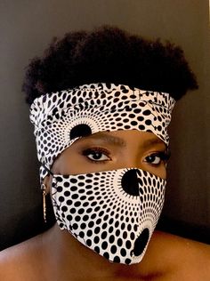 Please message me what size to confirm Ankara Fabric Face Mask with optional Filter Pocket. Men, Women & Kids sizes! NO TUGGING ON EARS These masks are over the head, and can rest on neck when not in use. COMFORTABLE!   2- 3 layers of 100% Cotton. Machine Washable Cold and Dryer Safe. Handmade by me. Each one is slightly unique. Wash before wearing. Comes with black 1/8th inch. elastic for easy off/on ability. Pull it down and wear around your neck when not actively using it! The black elastic is long, and due to everyones face size being different, now comes with silicone cord locks to customize for a snug and comfy fit! Look stylish while being safe! *Over ear masks are available upon request. Face Mask Sizes & Prices: X-Large - $20 (Great for Men with Beards) : 10 inches long across fac Mask White, Ankara Fabric, 3 Layers, Comfy Fits, Bearded Men, Face Masks, Ankara, Beauty And Personal Care, White Black