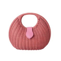 The Matilda purse features a unique design that is both sophisticated and practical. Details include a magnetic snap closure, a soft inner lining and an interior pocket. Product Overview: Materials: Wicker, leather, cotton Size: 10” x 11” Pink Top Handle Straw Bag For Daily Use, Everyday Handheld Clutch With Braided Handles, Everyday Use Braided Handles Crossbody Clutch, Everyday Braided Handles Crossbody Clutch, Modern Bag With Magnetic Closure And Round Handle, Modern Bags With Magnetic Closure And Round Handle, Modern Top Handle Straw Bag With Removable Pouch, Modern Straw Bag With Top Handle And Removable Pouch, Pink Top Handle Straw Bag For Everyday