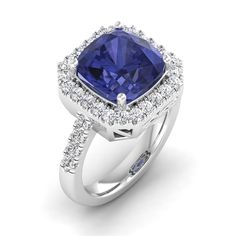 This exquisite square tanzanite and diamond ring is a true statement piece that exudes elegance and sophistication. The vibrant blue tanzanite is beautifully complemented by sparkling diamonds, creating a stunning contrast that is sure to catch the eye. Perfect for special occasions or as a luxurious everyday accessory, this ring is a timeless addition to any jewelry collection. Metal: 14K Gold Setting Type: Prong Rhodium Finish: Yes, on White Gold Gemstone Details: Gemstone: Tanzanite Shape: Cu Tanzanite Diamond Ring, Dance Jewelry, Blue Tanzanite, Ring Pendant Necklace, Birthstone Gifts, Everyday Accessories, Sparkle Diamonds, Pendant Earrings, Mens Wedding Bands