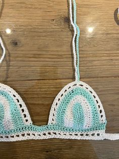 BIKINI hand crocheted. Customizable patterns, colors and sizes. Beachy Crochet Swimwear For Poolside, Fitted Crochet Patterns For Beach, Green Crochet Beachwear Swimwear, Green Crochet Swimwear For Beach Season, Blue Crochet Swimwear For Poolside, Beach Crochet Yarn Top, Green Crochet Swimwear For Vacation, White Crochet Lace Swimwear For Beach, White Crochet Swimwear For Pool