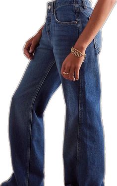 Casual High Rise Dark Wash Flares, Casual High Rise Medium Wash Flares, Casual High Rise Flares In Medium Wash, Classic Dark Wash Wide Leg Flare Jeans, Casual Dark Wash Denim Flares, Trendy Dark Wash Flares With Five Pockets, Classic Flare Medium Wash Jeans, Retro Relaxed Fit Mid-rise Flare Jeans, Retro High Rise Relaxed Fit Flare Jeans