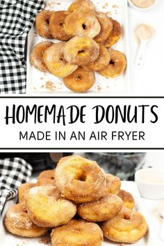 homemade donuts made in an air fryer