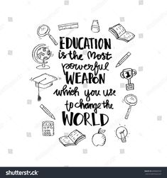 Slogan On Education In English, Education Is Power Quotes, Poster Slogan About Education, Slogan For School, Good Thoughts In English