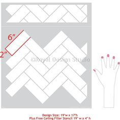 the drawing shows how to draw an interlocked pattern with two hands and one hand