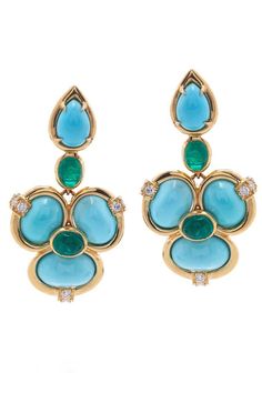 DAVID WEBB-Shangri-La Earrings-YELLOW GOLD Silver Jewellery Indian, David Webb, Bold Necklace, Helen Mirren, Shangri La, Gold Earrings Designs, Elizabeth Taylor, Fine Jewels, Earrings Collection