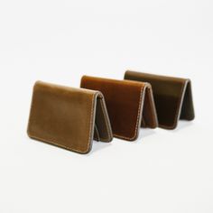 Our handmade Everyday Bifold is the perfect blend between a traditional bifold wallet and a new-age slim wallet. It will comfortably hold 12-15 cards in its vertical pockets plus folded cash underneath, while remaining slim enough to stay out of the way. A good front pocket or back pocket wallet option for any age.Premium Horween full-grain leather and robust stitching for many years of service, guaranteed.Customize your handmade Everyday Bifold wallet with a complimentary monogram (Up to 3 Lett True American, Clip Wallet, Pocket Wallet, Slim Wallet, Money Clip Wallet, American Classic, Bifold Wallet, Small Leather Goods, Belt Size