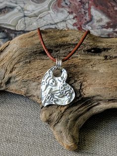 "You can find more silver treasures in my shop! Click here: https://www.etsy.com/shop/SeasideSilverJewels Or follow me on Facebook: https://www.facebook.com/SeasideSilverJewels/ This piece brings to mind the Sea Turtle hatchlings when they have to run to the ocean as fast as they can! Look for my matching earrings! https://www.etsy.com/listing/728219152 SIZE AND DETAIL: It's about 1\" long and 1\" wide. Each pendant contains approximately 4.3 grams of fine silver. (I handcraft each piece so weig Artisan Silver Heart Pendant Necklace, Artisan Silver Necklace With Heart Charm, Bohemian Sterling Silver Heart Necklace, Silver Bohemian Heart Necklace Gift, Bohemian Heart Jewelry For Everyday, Silver Bohemian Heart Necklace As Gift, Unique Silver Heart Charm Necklace, Silver Heart Necklace With Hand Stamped Details, Unique Silver Heart Necklace With Charm