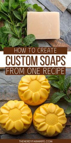 how to create custom soaps from one recipe