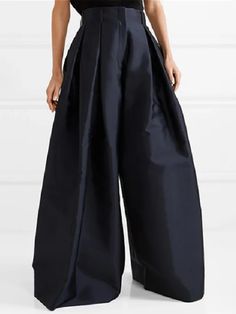 Pantalones anchos con estilo, sueltos, de talle alto, color sólido Color Wide Leg Pants, Style Indie, Plus Size Mini Dresses, Plus Size Romper, Solid Color Pants, Scarf Dress, Pantalon Large, Plus Size Maxi Dresses, Crop Blouse