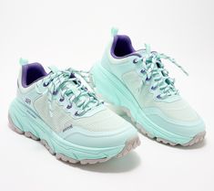 Sunrise hikes, lakeside strolls, or dog walks on the local trails are even more appealing in the extra-cushiony comfort of these D'Lux Journey sneakers. From Skechers. Dog Walks, Lace Knitting, Dog Walking, Walk On, Sneakers Fashion, Fashion Shoes, Hiking, Walking, Lace Up