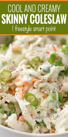 a bowl filled with coleslaw, carrots and celery on top