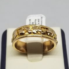 Vintage 18K Yellow Gold Nugget Ring, Size 9.75. Marked 18K inside band. Ring is 6mm wide. Weighs 5.0 dwt. We do not check prongs for wear or stones for looseness. All items are sold AS IS, noting that we are a resale shop so everything here had a previous owner! We will include flaws in the description when noted. This is one of the reasons our items are more affordable than new at a jewelry store. Are these stones real or fake? Aside from diamonds, we do not know if any gemstones are natural or synthetic. We will state on certain gemstones, that we know 100%, if they are created or fake due to their lack of inclusions. For this reason, we do not sell any diamonds without inclusions, and the larger diamonds (half ct+) are soft graded. In recent years, synthetic gemstones are being created Gold Nugget Ring, European Jewelry, Vintage Fine Jewelry, Gold Nugget, Star Sapphire, Pure Gold, Selling Jewelry, Rings Statement, Jewelry Stores