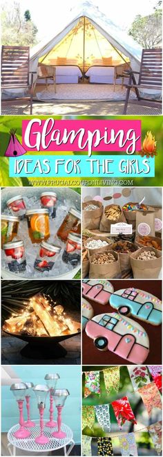 Camping Ideas For Couples, Indoor Camping Party, Glamping Birthday Party, Glamping Birthday, Glamping Ideas, Zelt Camping, Tenda Camping, Camping Desserts, Glamping Party